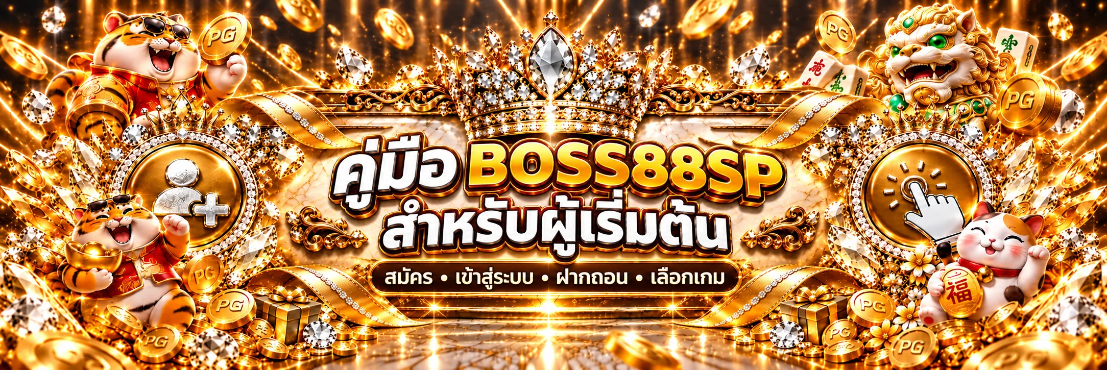 BOSS88SP คู่มือผู้เริ่มต้น สมัคร ฝากถอน เลือกเกม