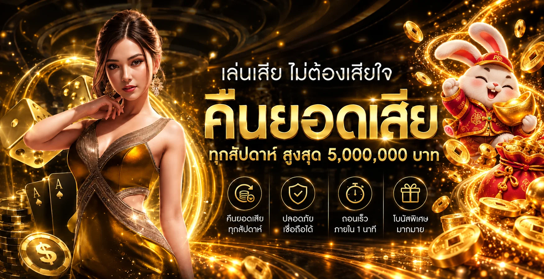 แบนเนอร์คืนยอดเสียสำหรับสมาชิก BOSS88SP
